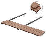Vidaxl panneaux de terrasse avec accessoires wpc 26 m 2, 2 m marron