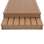 Vidaxl panneaux de terrasse solides et accessoires wpc 16m 2, 2 m teck