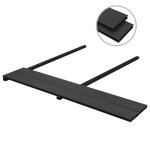 Vidaxl panneaux de terrasse wpc avec accessoires 10 m 4 m anthracite