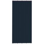 Vidaxl panneaux de toiture 12 pcs acier galvanis anthracite 100x45 cm
