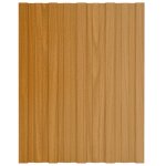 Vidaxl panneaux de toiture 12 pcs acier galvanis bois clair 60x45 cm