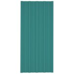 Vidaxl panneaux de toiture 12 pcs acier galvanis vert 100x45 cm