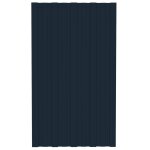 Vidaxl panneaux de toiture 36 pcs acier galvanis anthracite 80x45 cm