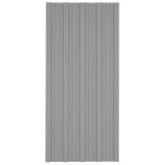 Vidaxl panneaux de toiture 36 pcs acier galvanis gris 100x45 cm
