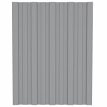 Vidaxl panneaux de toiture 36 pcs acier galvanis gris 60x45 cm