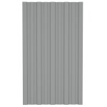 Vidaxl panneaux de toiture 36 pcs acier galvanis gris 80x45 cm