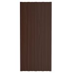 Vidaxl panneaux de toiture 36 pcs acier galvanis marron 100x45 cm