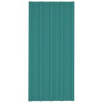 Vidaxl panneaux de toiture 36 pcs acier galvanis vert 100x45 cm