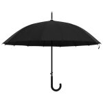 Vidaxl parapluie automatique noir 105 cm Vidaxl parapluie automatique noir 105 cm