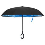 Vidaxl parapluie à poignée en c noir 108 cm Vidaxl parapluie à poignée en c noir 108 cm