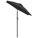 Vidaxl parasol anthracite 200x211 cm aluminium