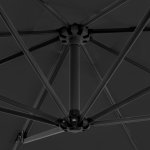 Vidaxl parasol avec base portable anthracite