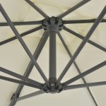 Vidaxl parasol avec base portable sable