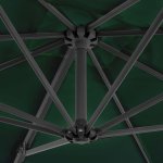 Vidaxl parasol avec base portable vert