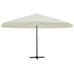 Vidaxl parasol blanc aluminium 500 cm