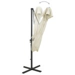 Vidaxl parasol dport  double toit 250x250 cm sable