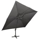 Vidaxl parasol d�port� � double toit anthracite 400x300 cm