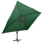 Vidaxl parasol dport  double toit vert 400x300 cm