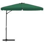 Vidaxl parasol d'extérieur avec mât en acier 300 cm vert Vidaxl parasol d'extérieur avec mât en acier 300 cm vert