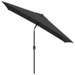 Vidaxl parasol avec m�t en m�tal 300 x 200 cm anthracite