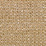 Vidaxl parasol en pehd carr 3, 6 x 3, 6 m beige