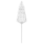 Vidaxl parasol de plage blanc 180 cm