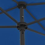 Vidaxl parasol de plage bleu azur 180x120 cm