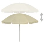 Vidaxl parasol de plage jaune sable 240 cm