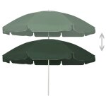 Vidaxl parasol de plage vert 240 cm Vidaxl parasol de plage vert 240 cm