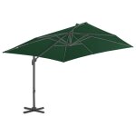 Vidaxl parasol en porte - à - faux avec mât en aluminium 400x300 cm vert Vidaxl parasol en porte - à - faux avec mât en aluminium 400x300 cm vert