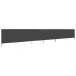Vidaxl paravent 6 panneaux tissu 800 x 160 cm anthracite Vidaxl paravent 6 panneaux tissu 800 x 160 cm anthracite