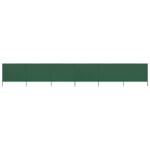 Vidaxl paravent 6 panneaux tissu 800 x 80 cm vert
