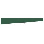 Vidaxl paravent 9 panneaux tissu 1200 x 160 cm vert