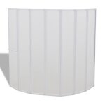 Vidaxl pare baignoire à 7 volets avec porte - serviettes 140 x 168 cm Vidaxl pare baignoire à 7 volets avec porte - serviettes 140 x 168 cm