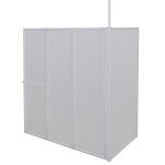 Vidaxl pare baignoire en l 70x120x137 cm 4 panneaux pliables