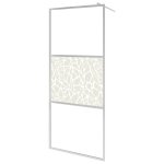 Vidaxl paroi de douche  l'italienne  verre esg pierre 115x195 cm