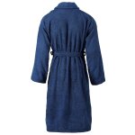 Vidaxl peignoir unisexe terry 100 % coton bleu marine s