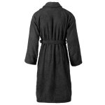 Vidaxl peignoir unisexe terry 100 % coton noir xl