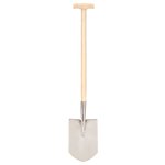 Vidaxl pelle à pointe de jardin avec poignée en t inox et bois de frêne Vidaxl pelle à pointe de jardin avec poignée en t inox et bois de frêne