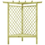 Vidaxl pergola d'angle avec siège 130x130x197 cm pin imprégné Vidaxl pergola d'angle avec siège 130x130x197 cm pin imprégné