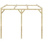 Vidaxl pergola  appentis 3 x 3 x 2, 1 m bois