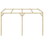 Vidaxl pergola  appentis 4 x 3 x 2, 1 m bois