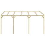 Vidaxl pergola  appentis 5 x 3 x 2, 1 m bois