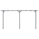 Vidaxl pergola de jardin gris 400x40x205 cm bois de pin imprégné Vidaxl pergola de jardin gris 400x40x205 cm bois de pin imprégné