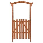 Vidaxl pergola avec portail 116x40x204 cm bois de sapin massif
