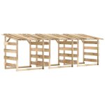 Vidaxl pergolas avec toits 3 pcs 100x90x100 cm bois de pin imprgn