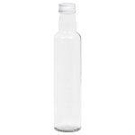 Vidaxl petites bouteilles en verre 260 ml avec bouchon  vis 20 pcs