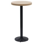Vidaxl pied de table de bistro noir �43x107 cm fonte