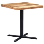Vidaxl pied de table de bistro noir 76x76x72 cm fonte
