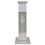 Vidaxl pilier de prise de jardin avec lampe acier inoxydable Vidaxl pilier de prise de jardin avec lampe acier inoxydable